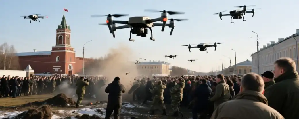 Тульская область столкнулась с массовой атакой беспилотников
